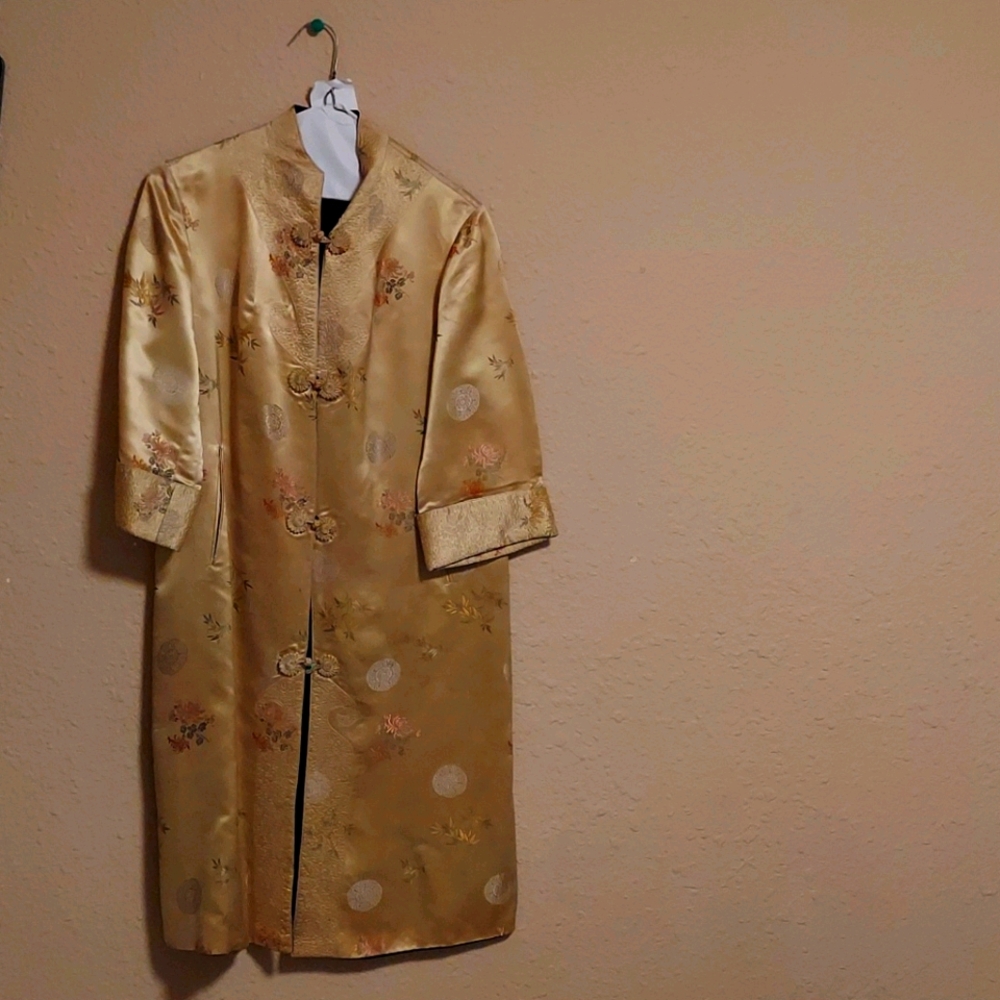 Asian style reversible ladies coat vintage